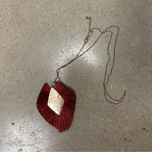Fringe Pendant Necklace